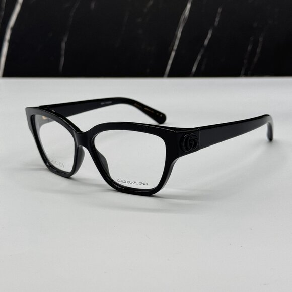 NEW GG1597O 001 GUCCI BLACK WOMEN GUCCI EYEGLASSES - Picture 5 of 11